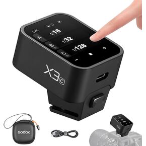 GODOX X3 X3C Trigger, OLED Touch Screen TTL Wireless Flash Trigger for Canon Cameras, with TCM Conversion, Built-in Lithium Battery, USB-C Quick Charge (Upgrade Version of X2T-C/Xpro-C/XProII-C)