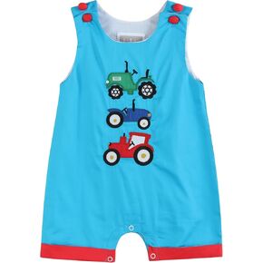 Lil cactus Baby and Toddler Boys Applique Shortalls