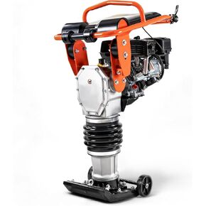 SuperHandy Jumping Jack Tamping Rammer, 209cc 7HP 4-Stroke Gas Engine, 3500 lbs Impact Force, 137lbs Weight, 26" Max Compaction Depth