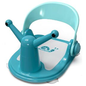 Baby Bath Seat - Bath Seats for Babies Sitting Up - Non-Slip Baby Bathtub Chair for 6 to 24 Months - Comfortable Bath Seat for Infants and Toddlers - Blue