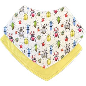 Baby Bib Combo for Drooling and Teething - Set of Two Bibs, Soft Bamboo Viscose, Highly Absorbent, Snap Closure