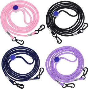 TEHAUX 4pcs Adjustable Mitten Clips, Anti-lost Glove Clips Glove Strap Prevent Rope Loss Portable Gloves Cord Glove Holder with Lanyard Mitten Clips Anti-lost Glove Lanyard Glove Leash