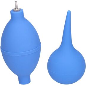 Bulb Air Blower, 2Pcs Bulb Air Blower Rubber Mini Dust Blowing Ball Squeeze Precipitator 1 Way Valve Intake Hand Operated Tools, Dust Blowing Ball