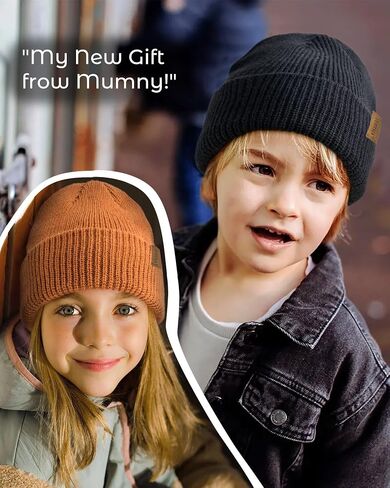 FURTALK Toddler Beanie Baby Boys Girls Beanies Kids Winter Hats Children Knit Warm Caps in Kuwait