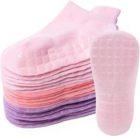 Baby Non Slip Ankle Socks with Grippers for 0 Months-7 Years Old Walking Socks in Saudi Arabia