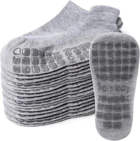 Baby Non Slip Ankle Socks with Grippers for 0 Months-7 Years Old Walking Socks in Saudi Arabia