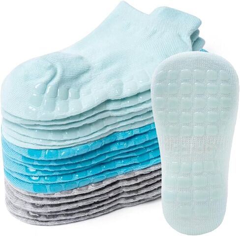 Baby Non Slip Ankle Socks with Grippers for 0 Months-7 Years Old Walking Socks in Saudi Arabia