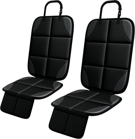 واقي مقعد السيارة MHO+All 2 Pack Auto لمقاعد الأطفال للأطفال - Carseat Sit Sit Savers Mat مع نسيج 600D مقاوم للماء وجيوب تخزين 2 ، اختبار التصادم المعتمد in Saudi Arabia