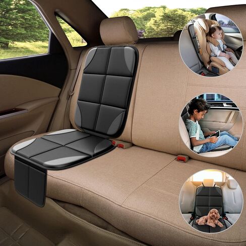 واقي مقعد السيارة MHO+All 2 Pack Auto لمقاعد الأطفال للأطفال - Carseat Sit Sit Savers Mat مع نسيج 600D مقاوم للماء وجيوب تخزين 2 ، اختبار التصادم المعتمد in Saudi Arabia