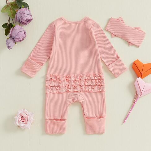 My First Valentines Day Baby Girl Outfit Long Sleeve Romper Jumpsuit Winter Spring Newborn Girl Outfits Clothes in Kuwait