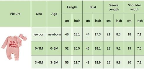 My First Valentines Day Baby Girl Outfit Long Sleeve Romper Jumpsuit Winter Spring Newborn Girl Outfits Clothes in Kuwait