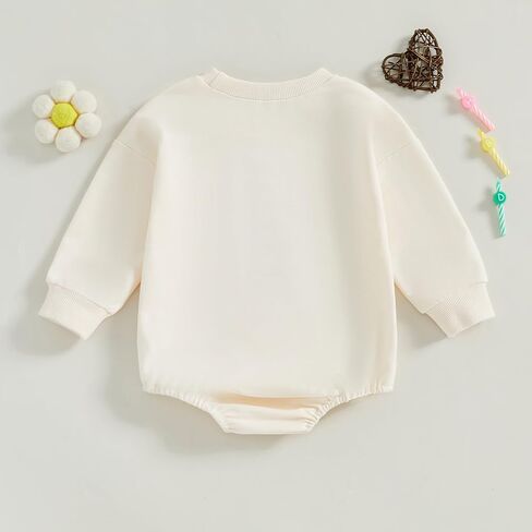Baby Girl 1st Birthday Outfit My First Rodeo Western Bubble Romper Sweatshirt Long Sleeve Bodysuit Fall Clothes in Saudi Arabia
