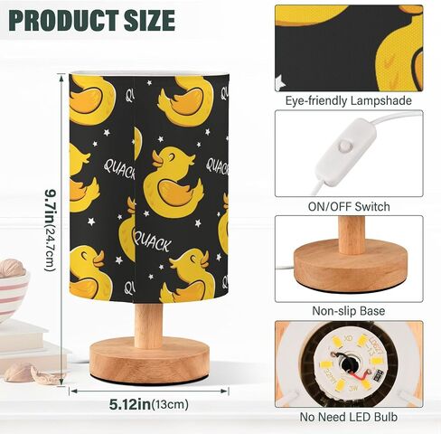 Cute Elephant Baby Play Nightstand Lamp with Wood Base Fabric Shade for Living Room Bedroom Kids Room Office in Saudi Arabia