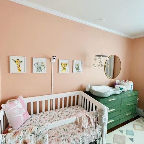 TotAha Premium Stretchy Crib Sheets (2-Pack)-Hypoallergenic, Silky Comfort, Buttery Soft, Calming Effect, All-Season Jersey-Knit Sheets, 9'' Extra Deep Pocket(Meredith Allover Floral & Pale Pink) in Saudi Arabia