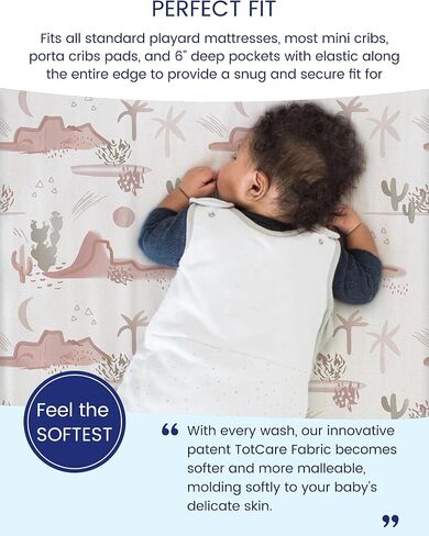TotAha Premium Stretchy Crib Sheets (2-Pack)-Hypoallergenic, Silky Comfort, Buttery Soft, Calming Effect, All-Season Jersey-Knit Sheets, 9'' Extra Deep Pocket(Meredith Allover Floral & Pale Pink) in Saudi Arabia