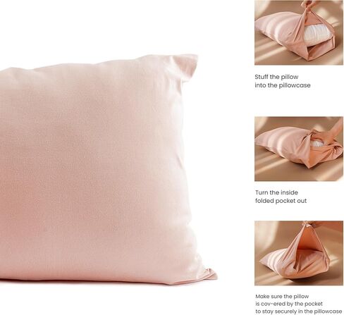 Konssy Toddler Pillowcase 2 Pack ، علبة وسادة صغيرة مطوية للسيد ، لوسادة 13x18 ، وسادة أطفال مريحة مع إغلاق المظروف (تزدهر ، توفي) in Kuwait