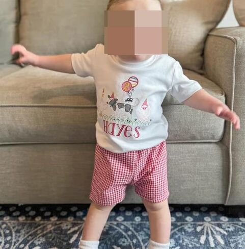 Karuedoo Toddler Baby Boy Girl Shorts Gingham Plaid/Seersucker Shorts Summer Casual Elastic Waist Shorts Pants Bottoms in Saudi Arabia