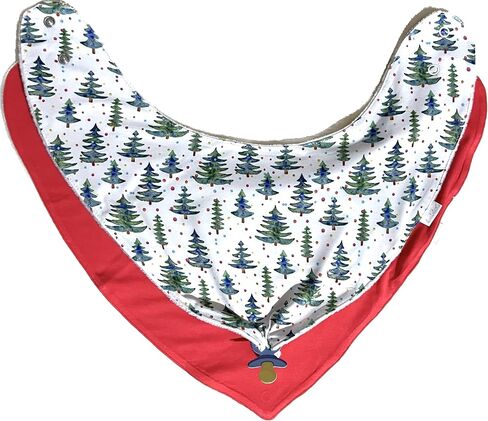 Baby Bib Combo for Drooling and Teething - Set of Two Bibs, Soft Bamboo Viscose, Highly Absorbent, Snap Closure in Saudi Arabia