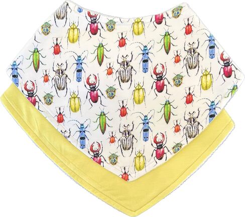 Baby Bib Combo for Drooling and Teething - Set of Two Bibs, Soft Bamboo Viscose, Highly Absorbent, Snap Closure in Saudi Arabia