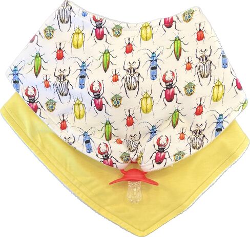 Baby Bib Combo for Drooling and Teething - Set of Two Bibs, Soft Bamboo Viscose, Highly Absorbent, Snap Closure in Saudi Arabia