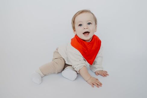 Baby Bib Combo for Drooling and Teething - Set of Two Bibs, Soft Bamboo Viscose, Highly Absorbent, Snap Closure in Saudi Arabia