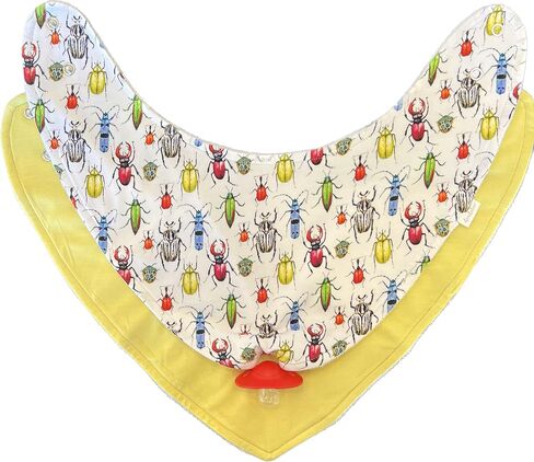 Baby Bib Combo for Drooling and Teething - Set of Two Bibs, Soft Bamboo Viscose, Highly Absorbent, Snap Closure in Saudi Arabia
