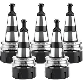 5PCS/Lot ISO30 ER32-45L Balance Collet Lathe Chuck G2.5 30000RPM CNC Tool Holder Stainless Steel with Pull Stud Milling Lathe