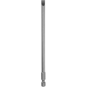 HARFINGTON SL6 Magnetic SLotted Screwdriver Bits 6mm S2 Steel Flat Head Screwdriver Bit 1/4" Hex Shank Industrial Grade Screw Driver Drill Bits 6" Long for Remove Fastening Screws