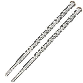 2-Pack SDS Plus Masonry Drill Bits 3/4 Inch x 18 Inch Long Rotary Hammer Drill Bits Carbide Tipped for Concrete Brick Cement Stone Block.