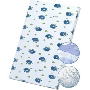 Pack and Play Mattress 38" x 26", Portable Playard Mattress Soft Firm Premium Foam Pack N Play Mattresses Odorless Breathable Baby Foam Playpen Mattresses (Cotton)