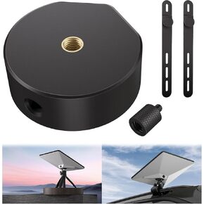 Starlink Mini Tripod Adapter - Military-Grade Polycarbonate Construction, 1/4-20 & 3/8-16 Thread Compatibility, Camping/RV/Home Use, Includes Conversion Screw & Cable Organizer