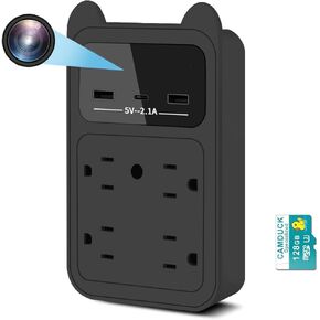 Security Camera -Wall Outlet Camera-WiFi Camera Charger-4MP HD Indoor Cam