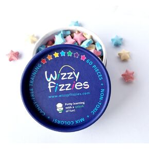 Wizzy Fizzies™ Potty Training Rewards Toilet Fizzies I Non-Food, STEM-Based Method That uses Imagination Play I 60 Colorful Fizzies I Non-Toxic I Girls & Boys I Fun Things for Kids & Parents