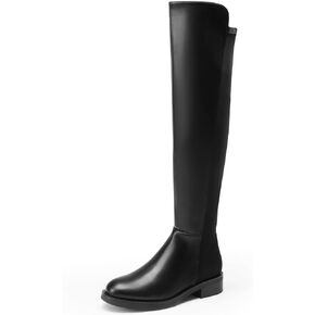 DREAM PAIRS Women's Knee High Boots, Comfortable Thigh High Daily Low Flat Heel Boots, SDOB2409W
