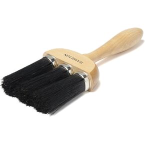 Hamilton Bristle Perfection Dusting Brush, Black, China Pure Bristle, 3 Ring