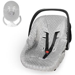 Infant Car Seat Cover Liner, Carseat Cover Liner and Protection for Baby Boys Girls, Soft Comfortable, Machine Washable, Universal Fit (Pink)