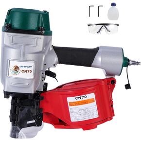 BHTOP Siding Nail Gun, 15-Degree Coil Siding Fencing Nailer, 1-1/2 inch to 2-1/2 Inch for Siding, Fiber Cement, Fencing, Cedar Shake