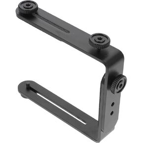 Double L-Bracket L-Shape Flash Light Bracket L Bracket Camera Bracket for Speedlight L-Shape Camera Holder DSLR Bracket L-Shape Flash Light Holder Bracket for Camcorder