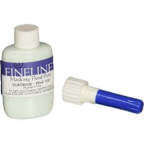 Fineline Masking Fluid Pen 20 Gauge W/Masking Fluid, 1.25 Ounces