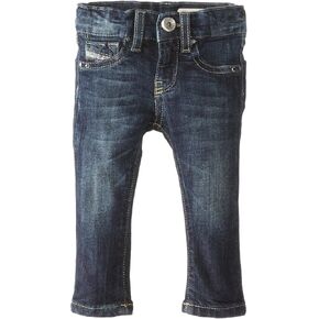 Diesel Baby-Girls Newborn Livier B Deep Blue Treated Superstretch Denim Jean