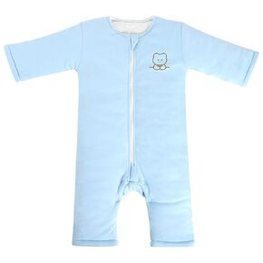 Baby Sleep Sack with Legs Winter 6-12 Months 2.5 Tog, Ultra Soft Cotton Wearable Blanket Sleeping Bag Sack Easy Diaper Changing, Transitional Sleepsack Unisex Newborn Infant Babies Toddlers Girls Boys
