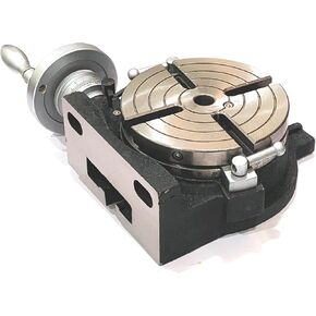 HV6-MT2 Rotary Table 6-Inch (150mm) with Center Bore 4-Slot Design for Horizontal/Vertical Milling
