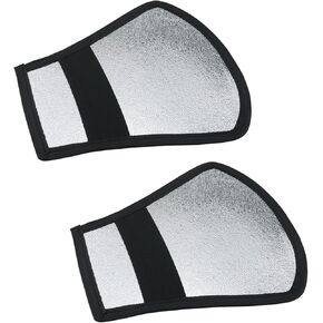 ZCZQC 2PCS DSLR Flash Softbox Silver White Reflector Stall Plate Fill Plate Flash Diffuser Reflector Curved Reflector Kit for Shoe Mounted Flash Camera Shooting