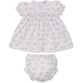 Kissy Kissy Baby Girls Infant Baby Bunny Patch Print Dress