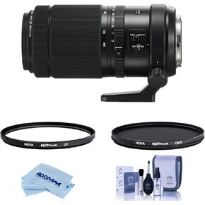 Fujifilm GF 100-200mm f/5.6 R LM OIS WR Lens, Bundle with Hoya 67mm UV+CPL Filter Kit, Cleaning Kit, Cleaning Cloth