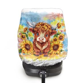 XYZCANDO Yak Print Baby Seat Covers for Car Seats Modern Car Seat Sun Cover for Baby Waterproof Car Seats Heat Protector Keeps Your Toddler Baby Seat at a Cool Temperature Gift for Her
