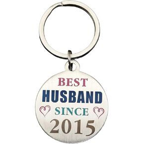 TANWIH 10th Wedding Anniversary Keychain Gifts, 10 Year Anniversary Decoration