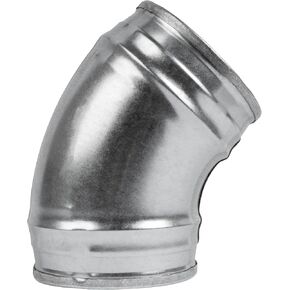Repa Market 3" Inch 45° Degree Duct Male Fit Connector - Round Metal Inlet-Outlet Elbow Bend - Galvanized Steel Dryer Vent Pipe Adapter for HVAC Home or Industrial Ventilation