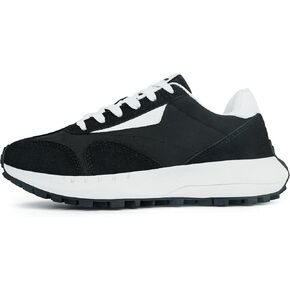 JABASIC Women Lace Up Fashion Sneakers Comfortable Vintage Walking Sports Shoes
