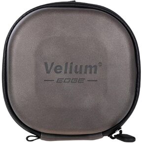 Edge 82mm Smart Carrying Case, Premium Leather, Water-Resistant Zipper, Durable EVA Hard Shell, Holds Up to 10 Filters, Elegant Grey (Hunter Green)